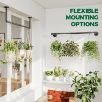 Bamworld Hanging Planters For Indoor Plants Plant Hanger Indoor Hanging Plant Holder Window Plant Shelves Metal Rodpotplant No