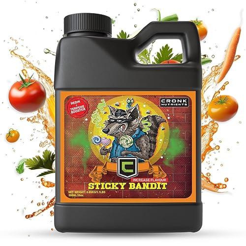 Cronk Nutrients Sticky Bandit Plant Food Carbohydrate - Boost Plants Flavour And Resin Production - Suitable For Soil  Soilless And  Hydroponic - Increase Aroma And Taste  1L