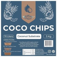 Southside Plants Coco Chip For Garden Potting Soil Prerinsed Organic Ecofriendly Chunky Coconut Substrate 11Lb 5Kg Bric