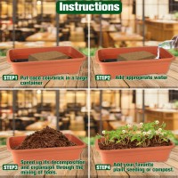 Zeedix 10 Pcs Premium Coco Coir Bricks Compressed Coconut Coir For Plants100 Organic Coco Coir Fiber Potting Soil With Low Ec