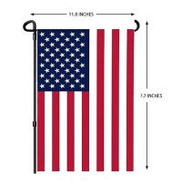 American Flag Usa Garden Flag 12 X 18 Inches - Polyester Double Sided Printed Small American Flags For Yard (Flag Only)