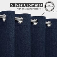 Easygoing Linen Look Outdoor Curtains Waterproof Windproof Porch Curtains Soft Thicken Outdoor Privacy Curtains For Patio Gaz