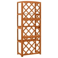 Vidaxl Trellis With Shelves 216X118X551 Solid Fir Wood