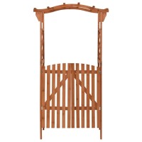 Vidaxl Pergola With Gate 457X157X803 Solid Firwood