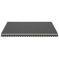 vidaXL Awning Top Sunshade Canvas Anthracite 137.8