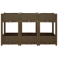 Vidaxl Raised Bed 472X157X28 Polypropylene