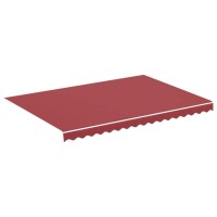vidaXL Replacement Fabric for Awning Burgundy Red 115x82