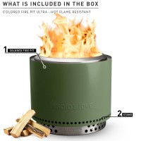 Solo Stove Bonfire 20 With Stand Smokeless Fire Pit Wood Burning Fireplace W Removable Ash Pan Portable Outdoor Firepit For