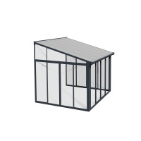 Palram Canopia Sanremo 10 Ft X 10 Ft Patio Enclosure Gray Enclosed Extra Room Protected From Weather And Bugfree Diy Ins