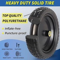 Gicool 13 Flatfree Solid Tire And Wheel With 58 Axle Bore Hole 22 Offset Hub Replacement 4006 Wheelbarrow Tire Co