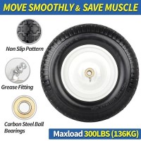 Gicool 4804008 Flatfree Tire And Wheel 16 Solid Wheelbarrow Tire 6 Centered Hub 58 Axle Bore Hole For Wheel Barr