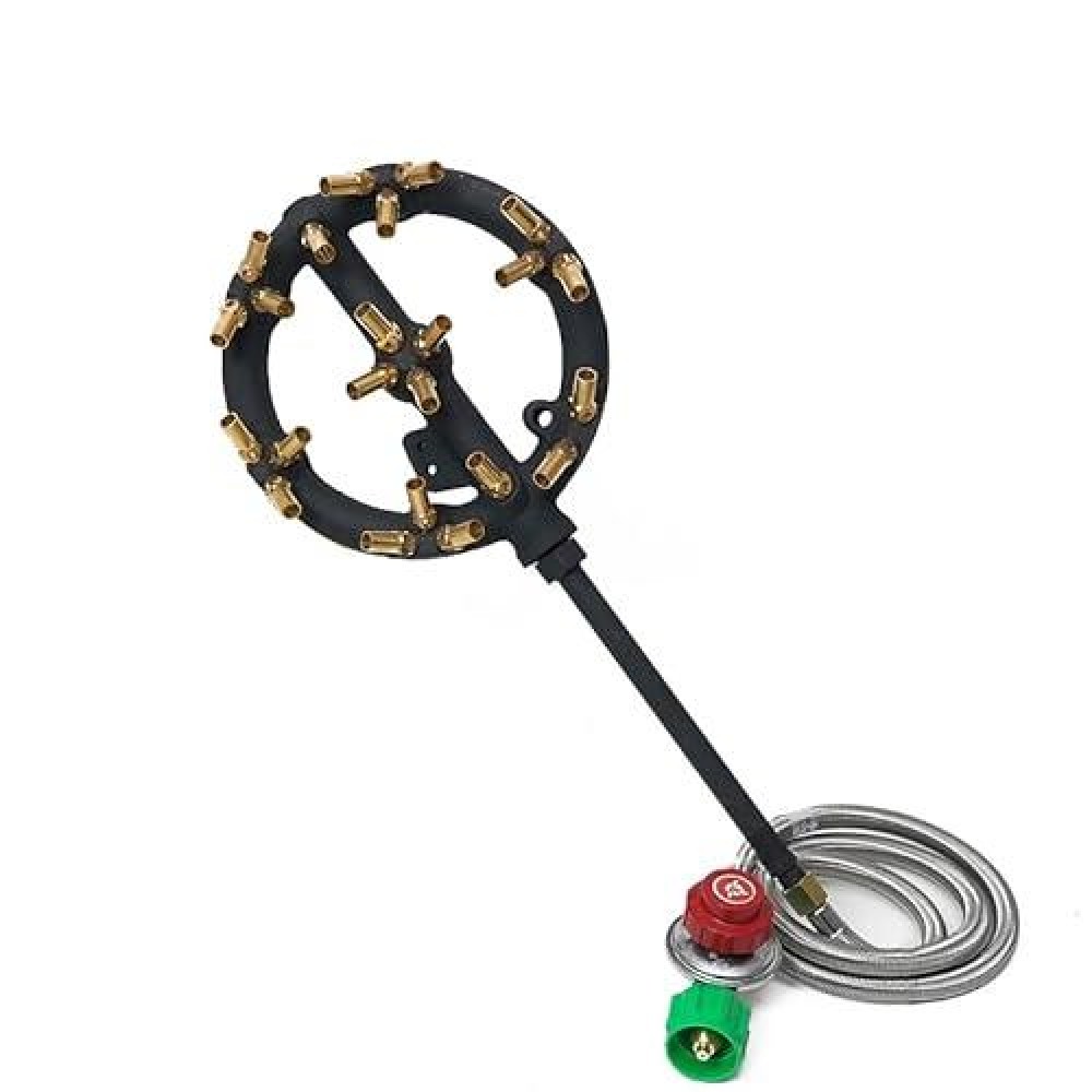 Cookamp Propane Gas Outdoor Jet Burner With 23 Brass Tips And Regulator For Camping  Turkey  And Stove Buddy Cooking Jb-23Lp(Propane Gas 23 Tips & Regulator)