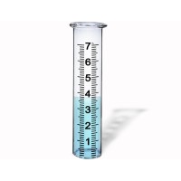 Biuwing 7 Capacity Glass Rain Gauge Replacement Tube For Outdoors Yard Garden With Lip Best Rated Easy To Read 1 Pcs