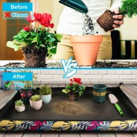 Extra Large Repotting Mat For Indoor Plant Transplanting And Mess Control 435X 295 Thick Waterproof Potting Mat Succulent