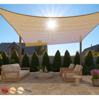 Gorilla Grip Heavy Duty Sun Shade Uv Protection Fade Tear And Rust Resistant Rectangle Sunshade Canopy Curved Edges Blocks Sun