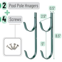 Unco Pool Pole Hanger 2 Pack Pool Hooks For Poles Pool Equipment Hooks Pool Pole Hooks Hooks For Pool Supplies Pool Hooks