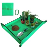 Hnxtyaob Large Repotting Mat For House Plants Transplanting Control Mess 395X 315 Portable Potting Tray Planting Gardening