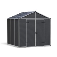 Palram Canopia Rubicon 8 X 8 Shed Gray