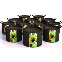 Utopia Home 12Pack 20 Gallon Fabric Grow Bags Heavy Duty Thickened Fabric Planters Pots Aeration Fabric Pots With Handles No