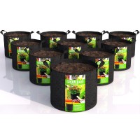 Utopia Home 10Pack 7 Gallon Fabric Grow Bags Heavy Duty Thickened Fabric Planters Pots Aeration Fabric Pots With Handles Non