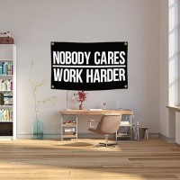 Flagburg Nobody Cares Work Harder Flag Double Sided 3 X 5 Ft Indoor Outdoor Banner Home Garden Decoration Wall Flag