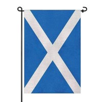 Prettyjessie Scotland Flag Scottish Garden Flags 12X18 Doublesided Small Burlap Yard Flag Decorations For Outdoorsscotland