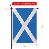 Prettyjessie Scotland Flag Scottish Garden Flags 12X18 Doublesided Small Burlap Yard Flag Decorations For Outdoorsscotland