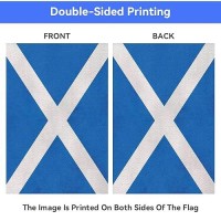 Prettyjessie Scotland Flag Scottish Garden Flags 12X18 Doublesided Small Burlap Yard Flag Decorations For Outdoorsscotland