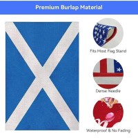 Prettyjessie Scotland Flag Scottish Garden Flags 12X18 Doublesided Small Burlap Yard Flag Decorations For Outdoorsscotland