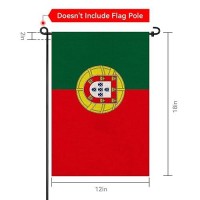 Prettyjessie Portugal Flag Portuguese Garden Flags 12X18 Doublesided Small Burlap Yard Flag Decorations For Outdoorsportugal