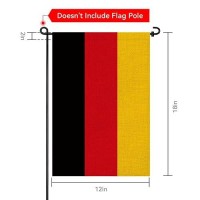 Prettyjessie Germany Flag German Garden Flags 12X18 Doublesided Small Burlap Yard Flag Decorations For Outdoorsgermany