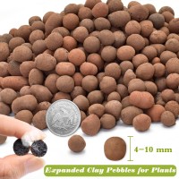 Zeedix 6Qt Expanded Clay Pebbles For Plants 4Mm16Mm Clay Aggregate Grow Media Natural Organic Clay Pebbles For Hydroponic Ga