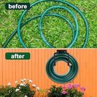 Metal Garden Water Hose Holder Wall Mount Heavy Duty Holds Up To 150Ft For Outside Garden Hose Expandable Hose Hose Reel Wa