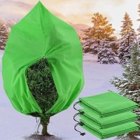 Care Home 3 Packs Tree Covers For Winter 315 X 394 Frost Cloth Plant Freeze Protection Freeze Protection Covers Bags With