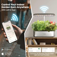 Letpot Lphse Hydroponics Growing System 12 Pods Smart Herb Garden Kit Indoor Indoor Garden App Wifi Controlled With 24W G