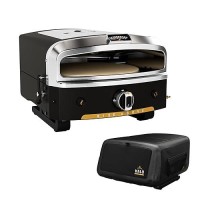 Halo Versa 16 Outdoor Pizza Oven Rotating Stone Bakes Up To 16 Pizzas Packed With Oven Cover