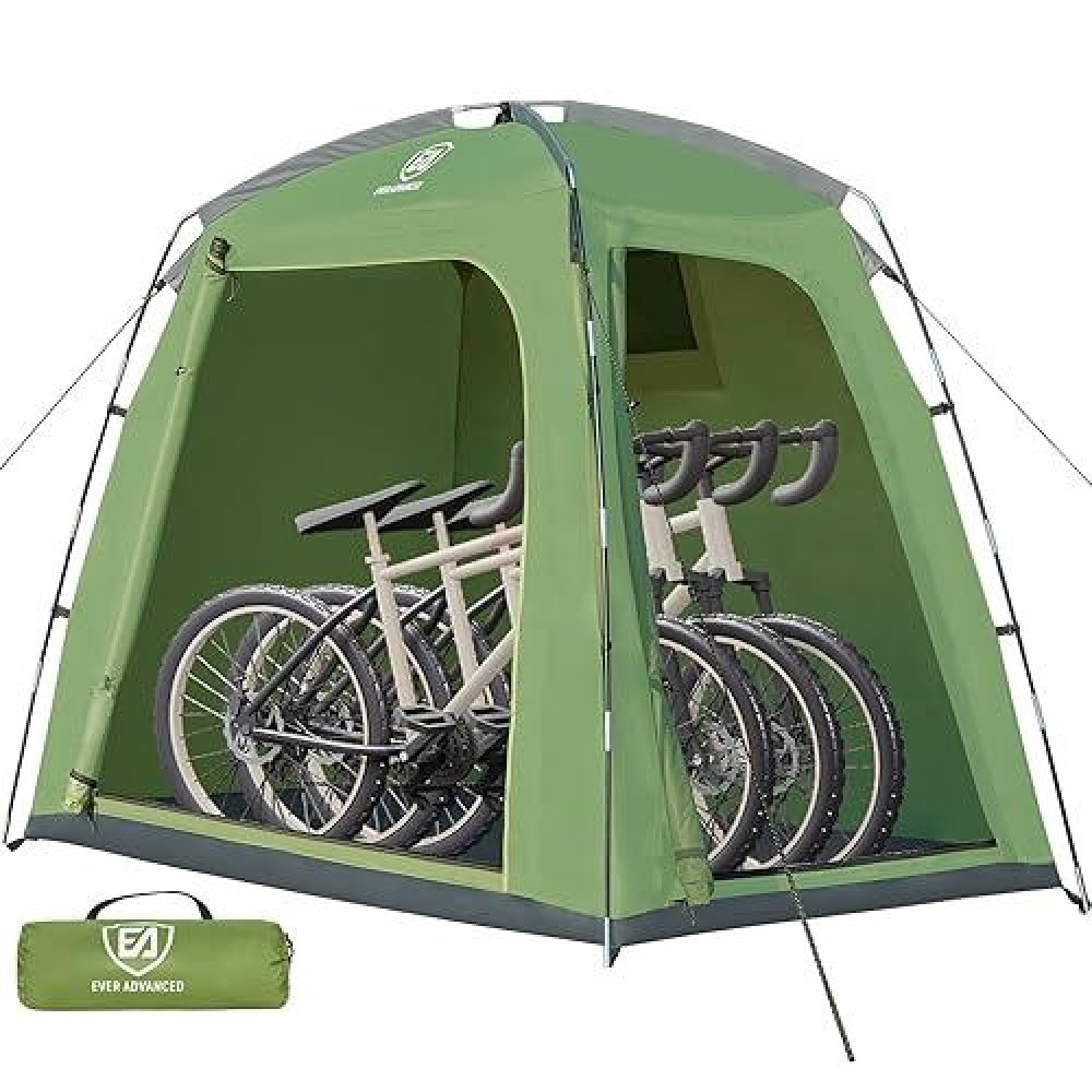 Ever Advanced Bike Storage Tent Portable Bike Shed For 3 Bikes Storage Sheds With Pu4000 Mm Waterresistant For Bicycles Moto