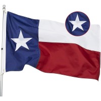 Homissor Texas Flag 8X12 Ft Tx State Flags Large Embroidered Sewn Heavy Duty 210D Oxford Nylon Texas Flags