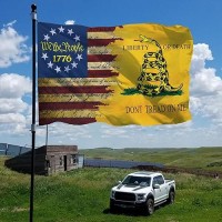 Dont Tread On Me Flag 3X5 Ft Gadsden Dont Tread On Me Flags Banner Double Printed Usa American Rattlesnake Garden Flag Outdoo