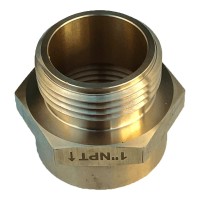 Underhill Garden Hose Adapter Connector Heavyduty Solid Brass Fittings Female Pipe To Male Hose Adapter 1Inch Female Pipe Thr