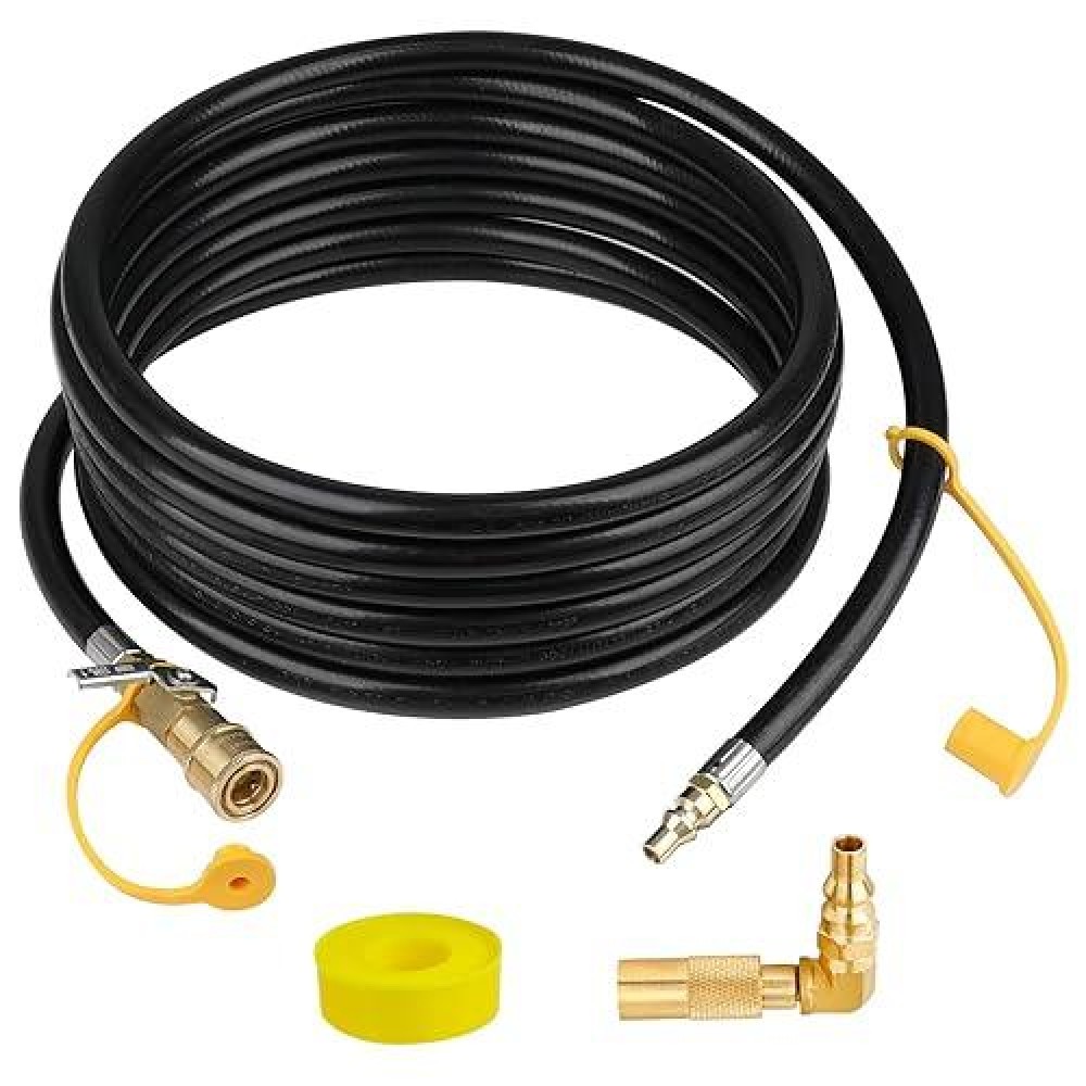 Iococee 18Ft Rv Quick Connect Propane Hose Quick Connect Propane Hose For Rv To Grill Low Pressure Quick Connect Propane Hose