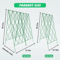 Cucumber Trellis 2 Pack Metal Foldable A Frame Garden Trellis For Raised Bed Climbing Plants Vegetables Includes Plant Suppor