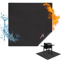 Large Under Grill Mat 48 Square Fire Pit Mat Docsafe 4 Layers Fireproof Mat Grill Pads Protect For Deck Patio Outdoor Charcoal