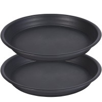 Saucerhome Plant Saucer Tray 16 Inch 2 Pack 17 Inch Plastic Large Flower Planter Plant Pot Saucers And Drip Tray For Indoors Ou