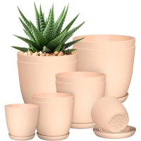 Utopia Home Plant Pots Indoor With Drainage 76665348 Inches Home Decor Flower Pots For Indoor Planter Pack Of 10 Pl