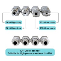 Jariko Jrod Pressure Washer Nozzle 23 Gpm High Pressure Hose Nozzle 14 Quick Connect For Soft Wash System J Rod Pres