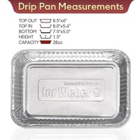 Tifmi 50 Pack Drip Pans Liners Compatible For Weber Q Series Spirit Gas Traveler Grill Genesis Ii Lx 200 300 Series Gas Gri