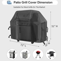 Outdoorlines Waterproof Heavy Duty Bbq Grill Cover Universal Barbecue Grill Covers Uv Resistant Barbeque Gas Grill Cover For O