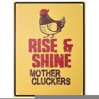 Bigtime Signs Funny Chicken Coop Decor Heavyduty Lightweight Yard Garden Art 9X12 Rooster Hen Sign Ideal For Pa