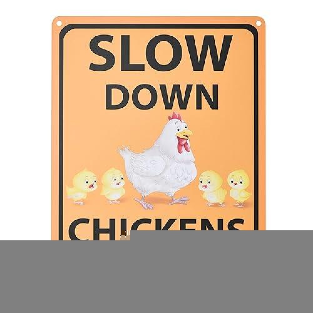 Bigtime Signs Funny Chicken Coop Decor Heavyduty Lightweight Yard Garden Art 9X12 Chicken Sign Ideal For Patio P